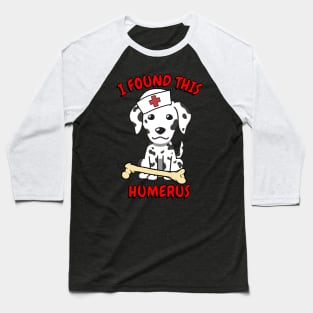 Funny dalmatian tells a lame joke Baseball T-Shirt